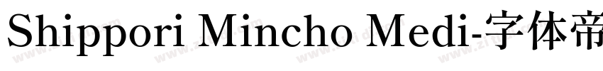 Shippori Mincho Medi字体转换